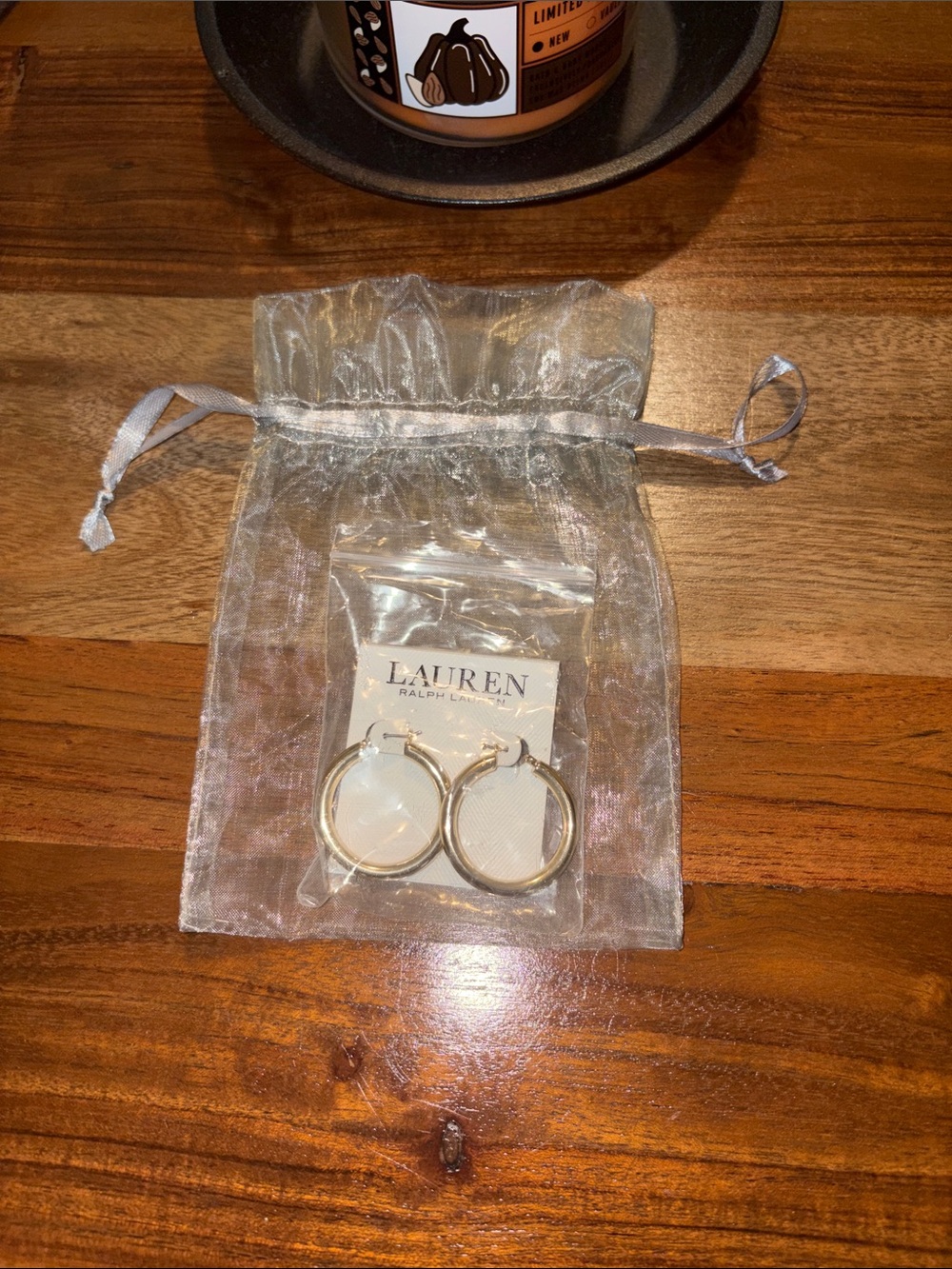 Lauren Ralph Lauren Shiny Gold Hoop Earrings